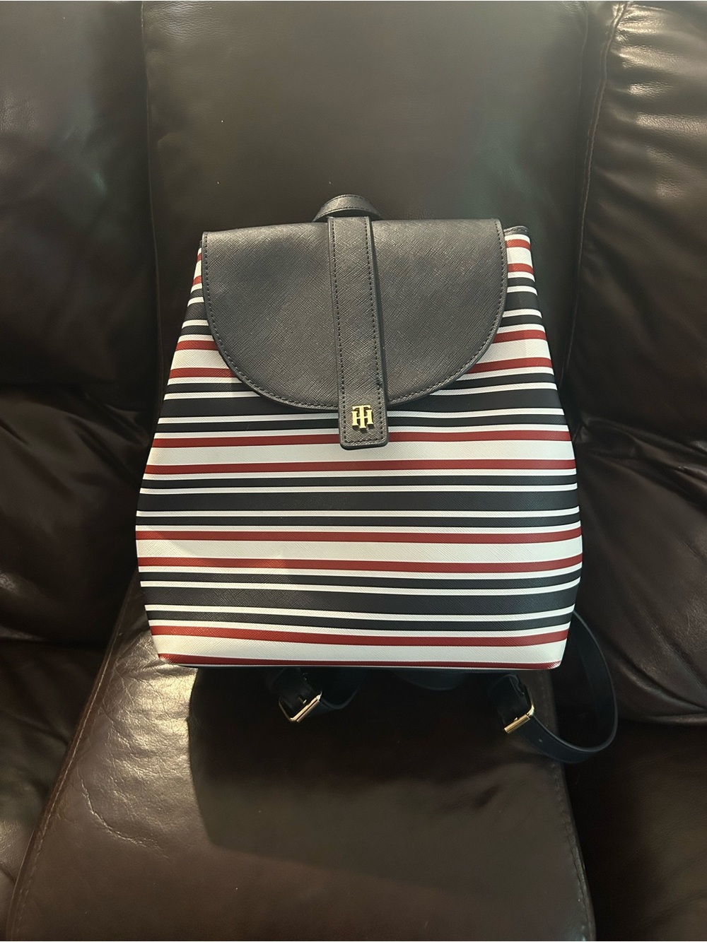 Tommy Hilfiger BACKPACK BLUE RED STRIPES